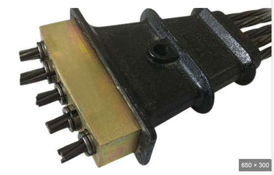 3s-5s Monostrand Jack e pompa 15.24mm Ancoraggio in ghisa per post tensione